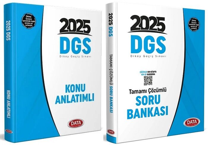 Data 2025 DGS Konu + Soru Bankası 2 li Set Data Yayınları