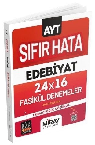 Miray YKS AYT Edebiyat Sıfır Hata 24x16 Fasikül Denemeler Miray Yayınları