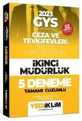 Yediiklim 2023 GYS Ceza ve Tevkifevleri İkinci Müdürlük 5 Deneme Çözümlü Görevde Yükselme Yediiklim Yayınları