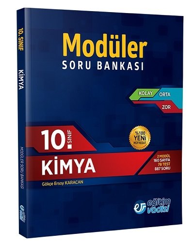 SÜPER FİYAT - Eğitim Vadisi 10. Sınıf Kimya Modüler Soru Bankası Eğitim Vadisi Yayınları