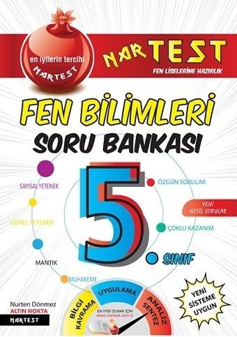 Nartest 5. Sınıf Fen Bilimleri Soru Bankası Nartest Yayınları