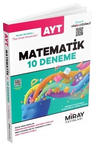 Miray YKS AYT Matematik 10 Deneme Video Çözümlü Miray Yayınları