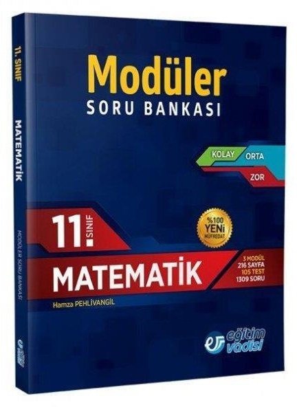 SÜPER FİYAT - Eğitim Vadisi 11. Sınıf Matematik Modüler Soru Bankası Eğitim Vadisi Yayınları