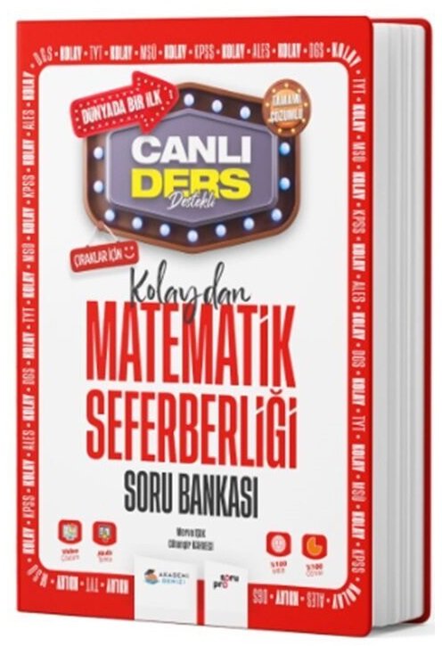 Akademi Denizi KPSS ALES DGS TYT Kolaydan Matematik Seferberliği Soru Bankası Akademi Denizi