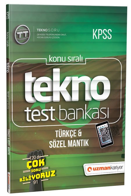 Uzman Kariyer 2019 KPSS Türkçe Tekno Test Bankası Uzman Kariyer Yayınları