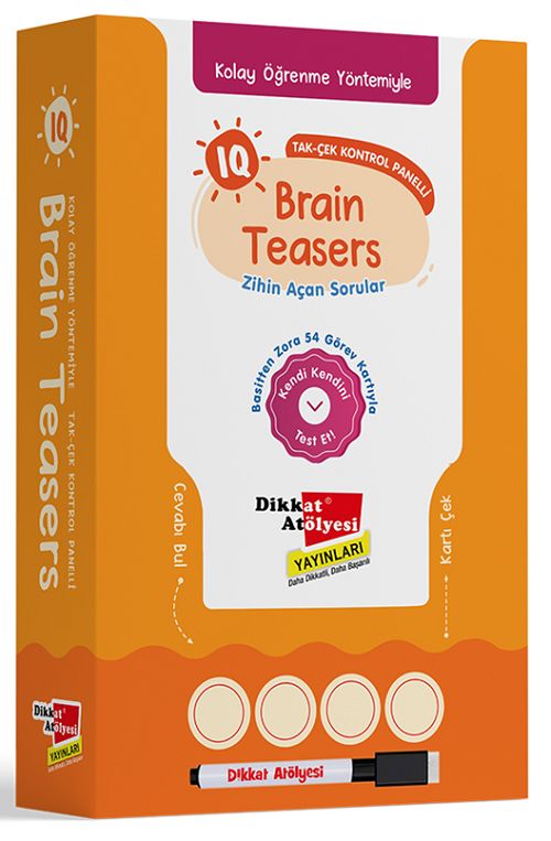 Dikkat Atölyesi 6-10 Yaş BİLSEM ve Kanguru Matematik Sınavı için IQ Brain Teasers Zihin Açan Sorular Dikkat Atölyesi Yayınları