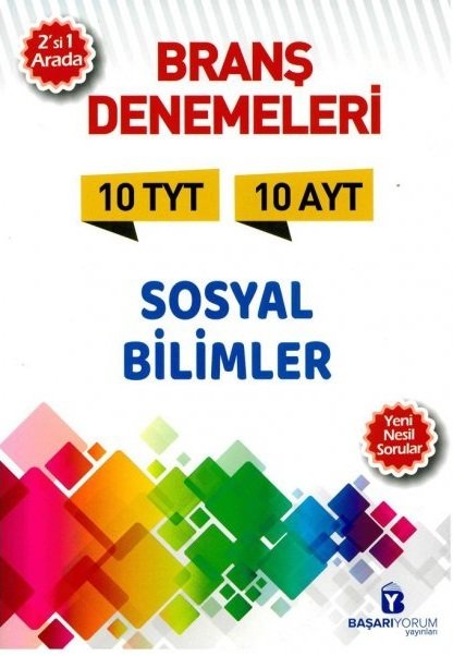 Başarıyorum YKS TYT AYT Sosyal Bilimler 2 si 1 Arada Deneme Başarıyorum Yayınları