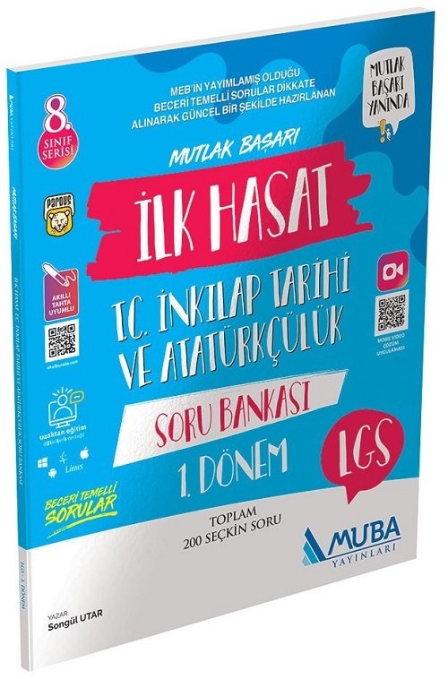 Muba 8. Sınıf LGS TC İnkılap Tarihi ve Atatürkçülük 1. Dönem İlk Hasat Soru Bankası Muba Yayınları