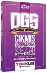 Yediiklim 2023 DGS Prestij Sayısal Yetenek Konularına Göre Çıkmış Sorular Çözümlü Yediiklim Yayınları