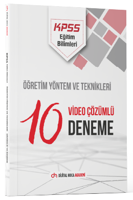 Dijital Hoca KPSS Eğitim Bilimleri Öğretim Yöntem ve Teknikleri 10 Deneme Çözümlü - Metin Şar Dijital Hoca Akademi