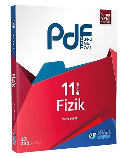 SÜPER FİYAT - Eğitim Vadisi 11. Sınıf Fizik PDF Planlı Ders Föyü Konu Anlatımlı Eğitim Vadisi Yayınları