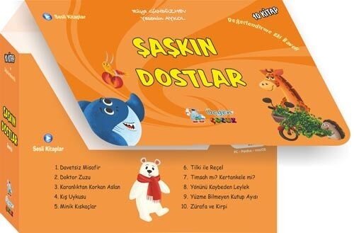 Üçgen Çocuk Şaşkın Dostlar 10 Kitap Set Üçgen Çocuk Yayınları