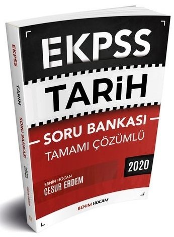 Benim Hocam 2020 EKPSS Tarih Soru Bankası Çözümlü - Cesur Erdem Benim Hocam Yayınları