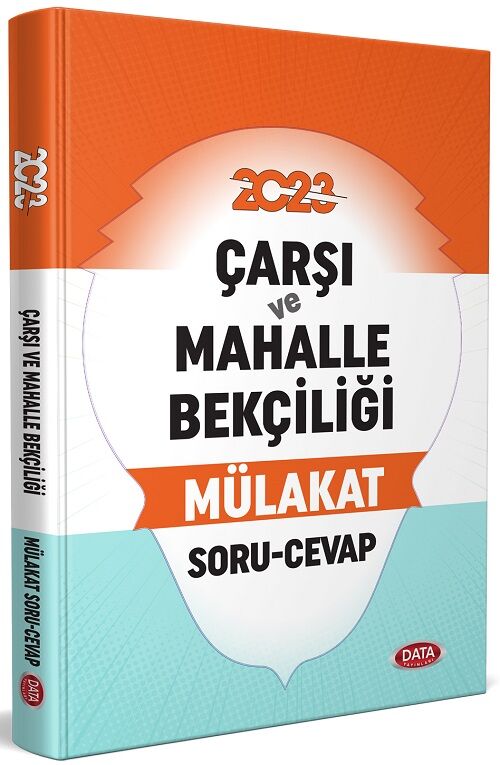 Data 2023 Çarşı ve Mahalle Bekçiliği Mülakat Soru Cevap Data Yayınları