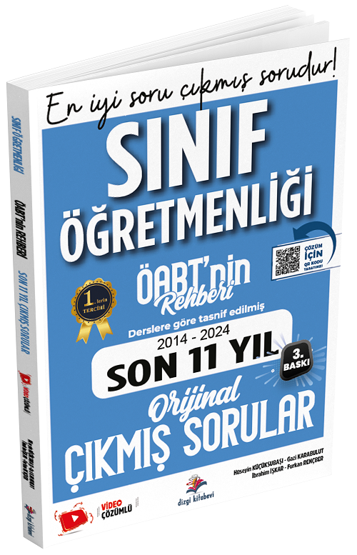 Dizgi Kitap 2025 ÖABT MEB-AGS nin Rehberi Sınıf Öğretmenliği Çıkmış Sorular Son 11 Yıl Çözümlü - Hüseyin Küçüksubaşı Dizgi Kitap Yayınları