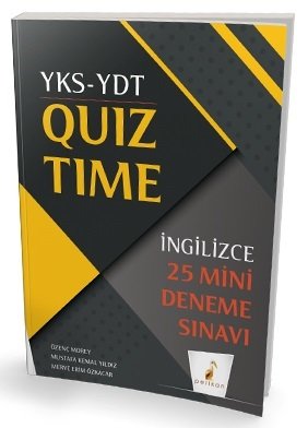 Pelikan YKS YDT İngilizce Quiz Time 25 Mini Deneme Pelikan Yayınları