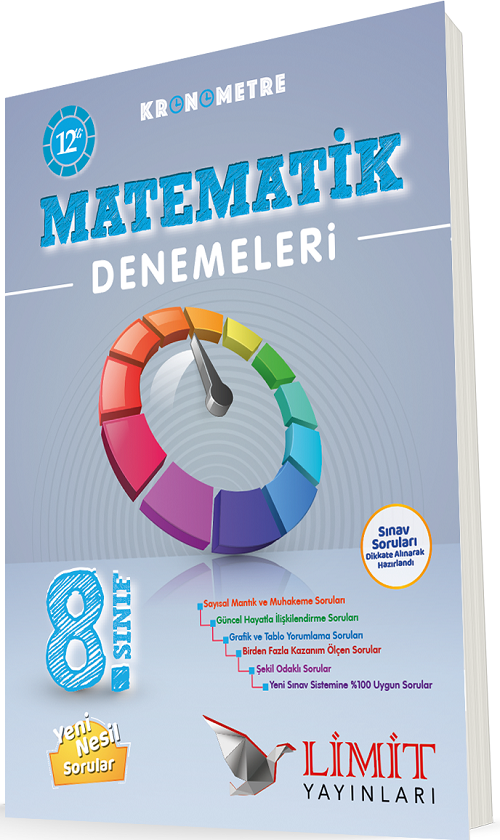 Limit 8. Sınıf Matematik Kronometre 12'li Deneme Limit Yayınları