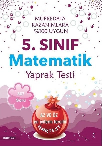 Nartest 5. Sınıf Matematik Yaprak Test Nartest Yayınları