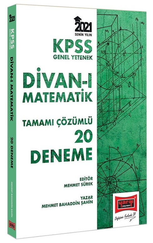 SÜPER FİYAT - Yargı 2021 KPSS Divanı Matematik 20 Deneme Çözümlü - Mehmet Bahaddin Şahin Yargı Yayınları