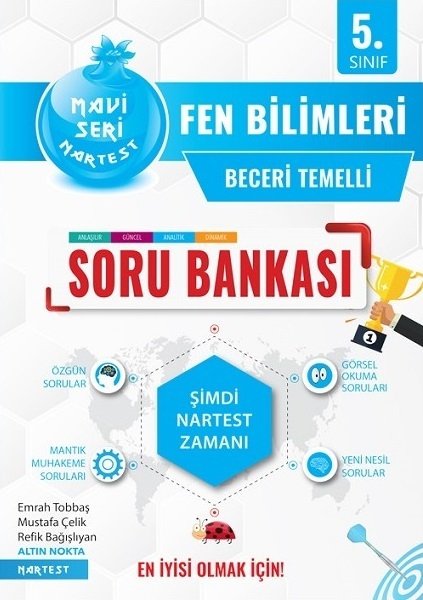 Nartest 5. Sınıf Fen Bilimleri Mavi Seri Soru Bankası Nartest Yayınları