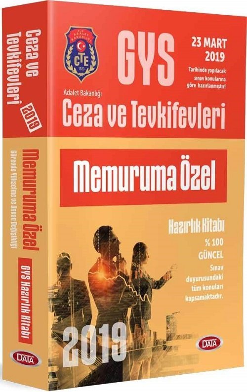 Data 2019 GYS Ceza Tevkifevleri MEMURUMA ÖZEL Hazırlık Kitabı Data Yayınları