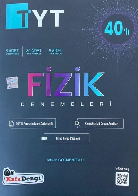 Kafadengi YKS TYT Fizik 40 lı Branş Denemesi Kafadengi Yayınları