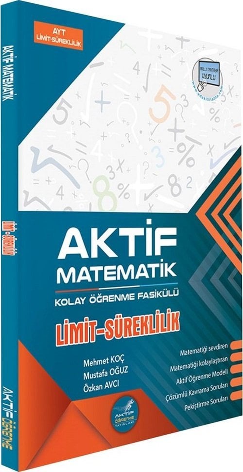 Aktif Öğrenme YKS AYT Aktif Matematik Limit Süreklilik Kolay Öğrenme Fasikülü Aktif Öğrenme Yayınları