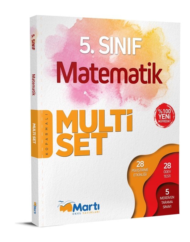 SÜPER FİYAT - Martı Okul 5. Sınıf Matematik Multi Set Soru Bankası Martı Okul Yayınları