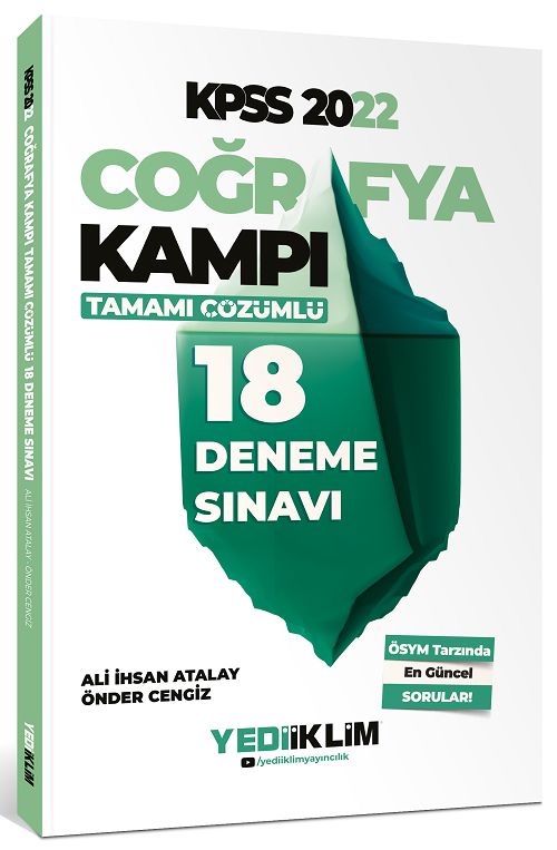 Yediiklim 2022 KPSS Coğrafya Kampı 18 Deneme Çözümlü Yediiklim Yayınları