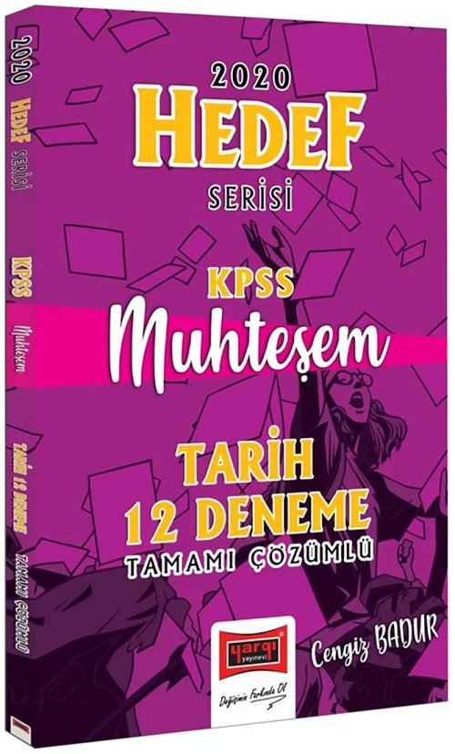 Yargı 2020 KPSS Muhteşem Tarih 12 Deneme Çözümlü Hedef Serisi - Cengiz Badur Yargı Yayınları