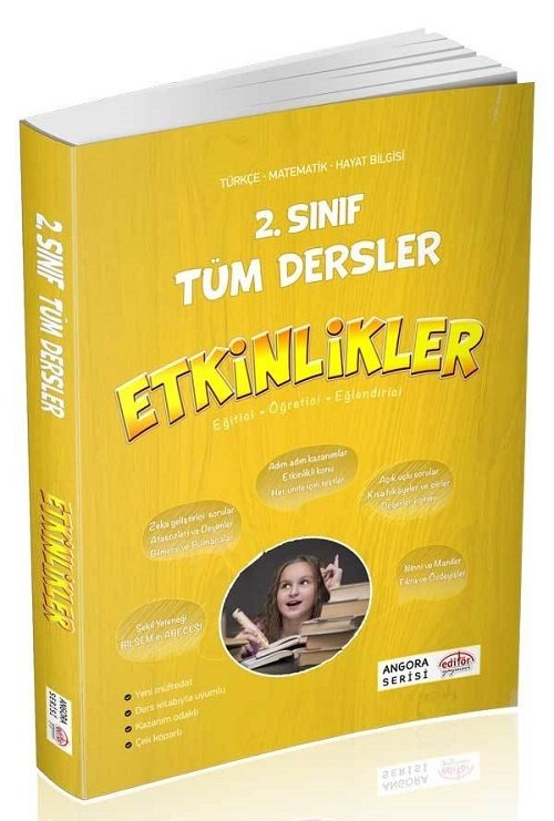 SÜPER FİYAT - Editör 2. Sınıf Tüm Dersler Etkinlikler Angora Serisi Editör Yayınları