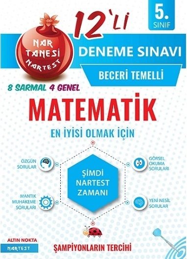 Nartest 5. Sınıf Matematik 12 Deneme Nartest Yayınları