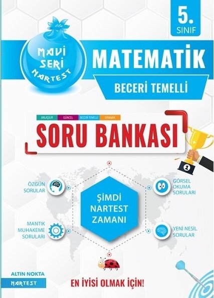 Nartest 5. Sınıf Matematik Mavi Seri Soru Bankası Nartest Yayınları