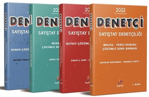 Dizgi Kitap 2022 DENETÇİ Sayıştay Denetçiliği Soru Bankası Çözümlü 4 Kitap Dizgi Kitap