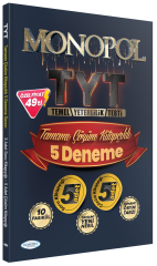 Monopol YKS TYT 5 Deneme Çözümlü Monopol Yayınları