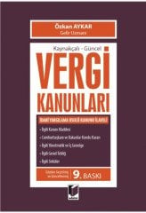 Adalet Kaynakçalı Güncel Vergi Kanunları 9. Baskı - Özkan Aykar Adalet Yayınevi