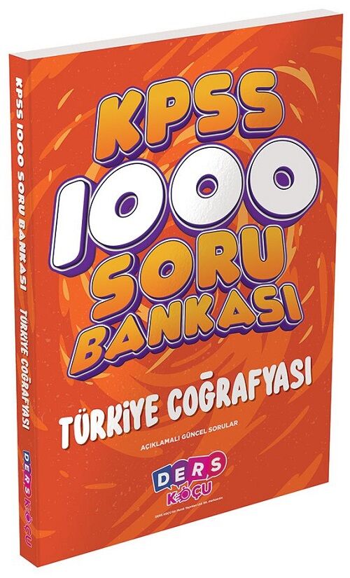 Ders Koçu KPSS Türkiye Coğrafyası 1000 Soru Bankası Çözümlü Ders Koçu Yayınları