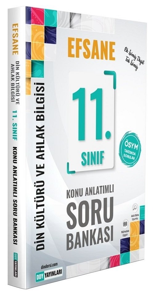 DDY Yayınları 11. Sınıf Din Kültürü ve Ahlak Bilgisi Efsane Konu Anlatımlı Soru Bankası DDY Yayınları