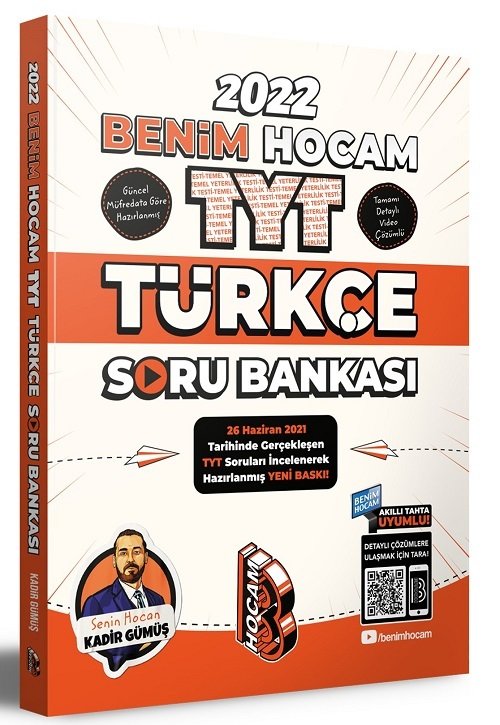 Benim Hocam 2022 YKS TYT Türkçe Soru Bankası - Kadir Gümüş Benim Hocam Yayınları