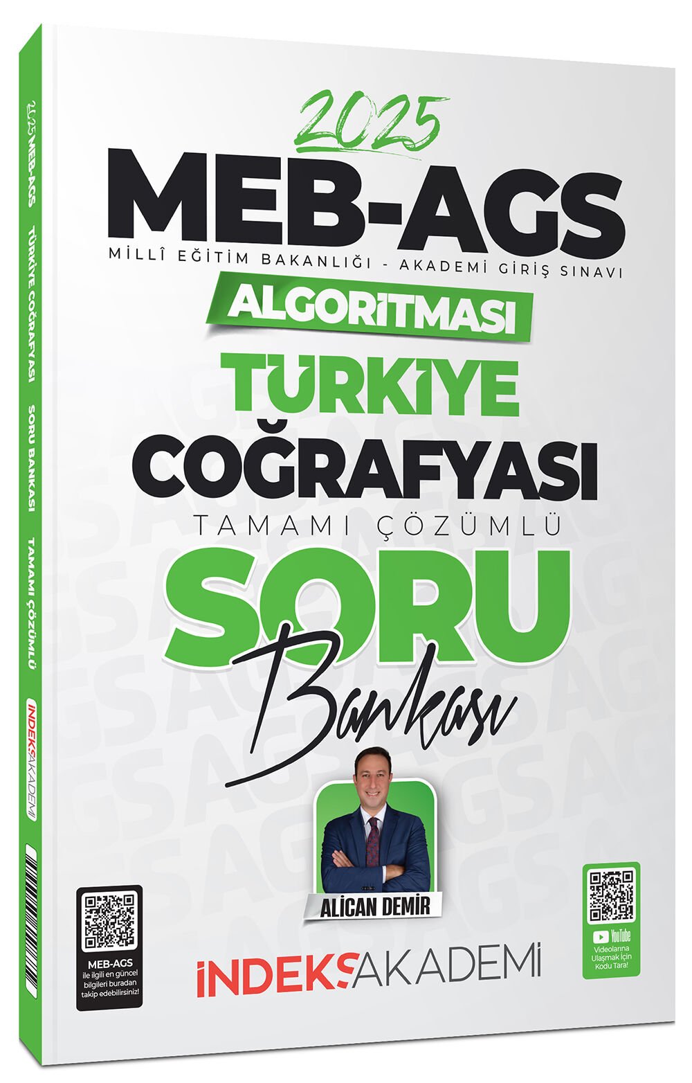 İndeks Akademi 2025 MEB-AGS Algoritması Türkiye Coğrafyası Soru Bankası Çözümlü - Alican Demir İndeks Akademi Yayıncılık