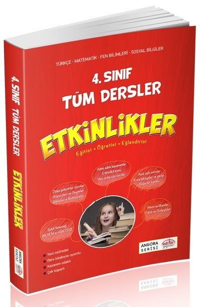 SÜPER FİYAT - Editör 4. Sınıf Tüm Dersler Etkinlikler Kitabı Angora Serisi Editör Yayınları