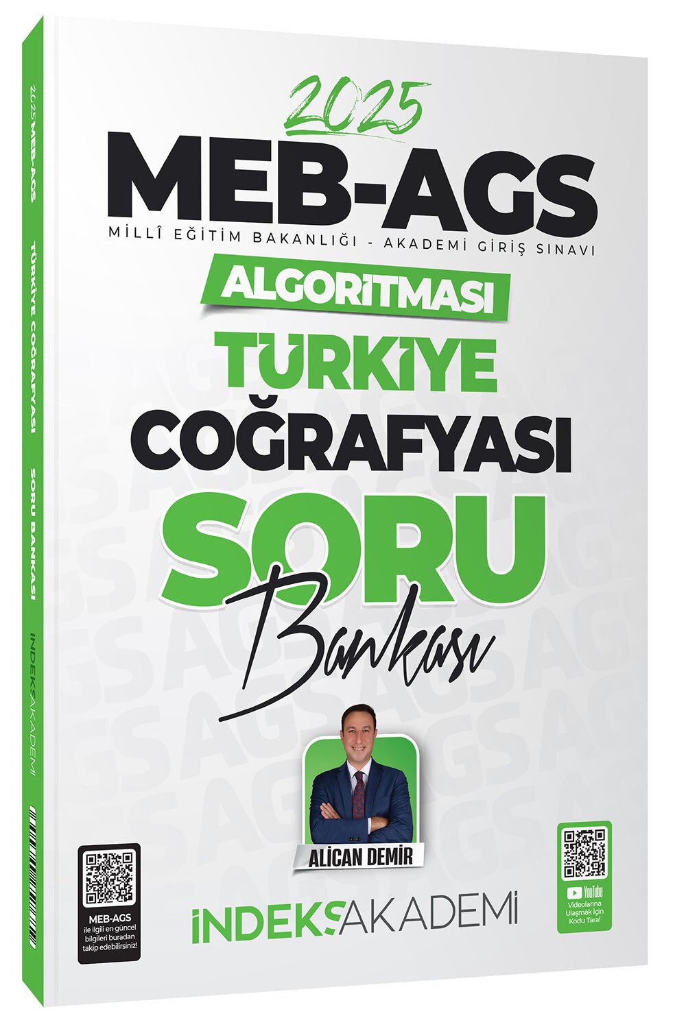 ÖN SİPARİŞ - İndeks Akademi 2025 MEB-AGS Algoritması Türkiye Coğrafyası Soru Bankası Çözümlü - Alican Demir İndeks Akademi Yayıncılık