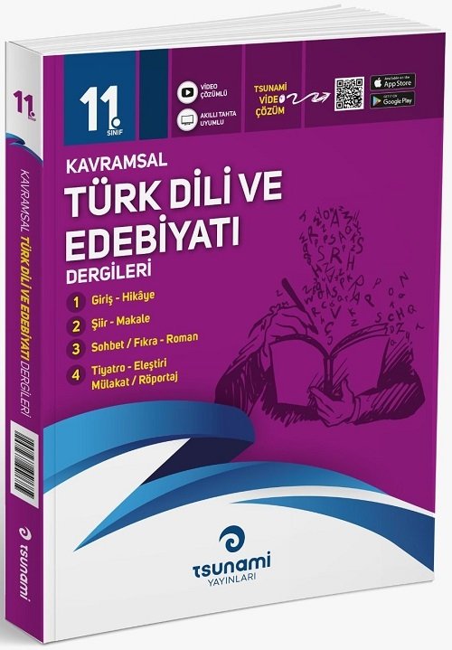 Tsunami 11. Sınıf Türk Dili ve Edebiyatı Kavramsal Dergileri (4 Fasikül) Tsunami Yayınları