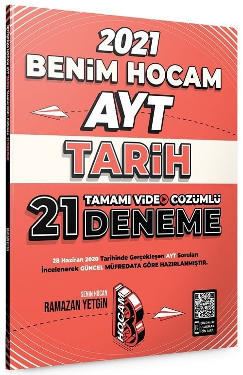 Benim Hocam 2021 YKS AYT Tarih 21 Deneme - Ramazan Yetgin Benim Hocam Yayınları