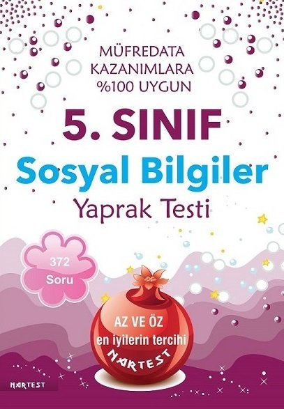 Nartest 5. Sınıf Sosyal Bilgiler Yaprak Test Nartest Yayınları