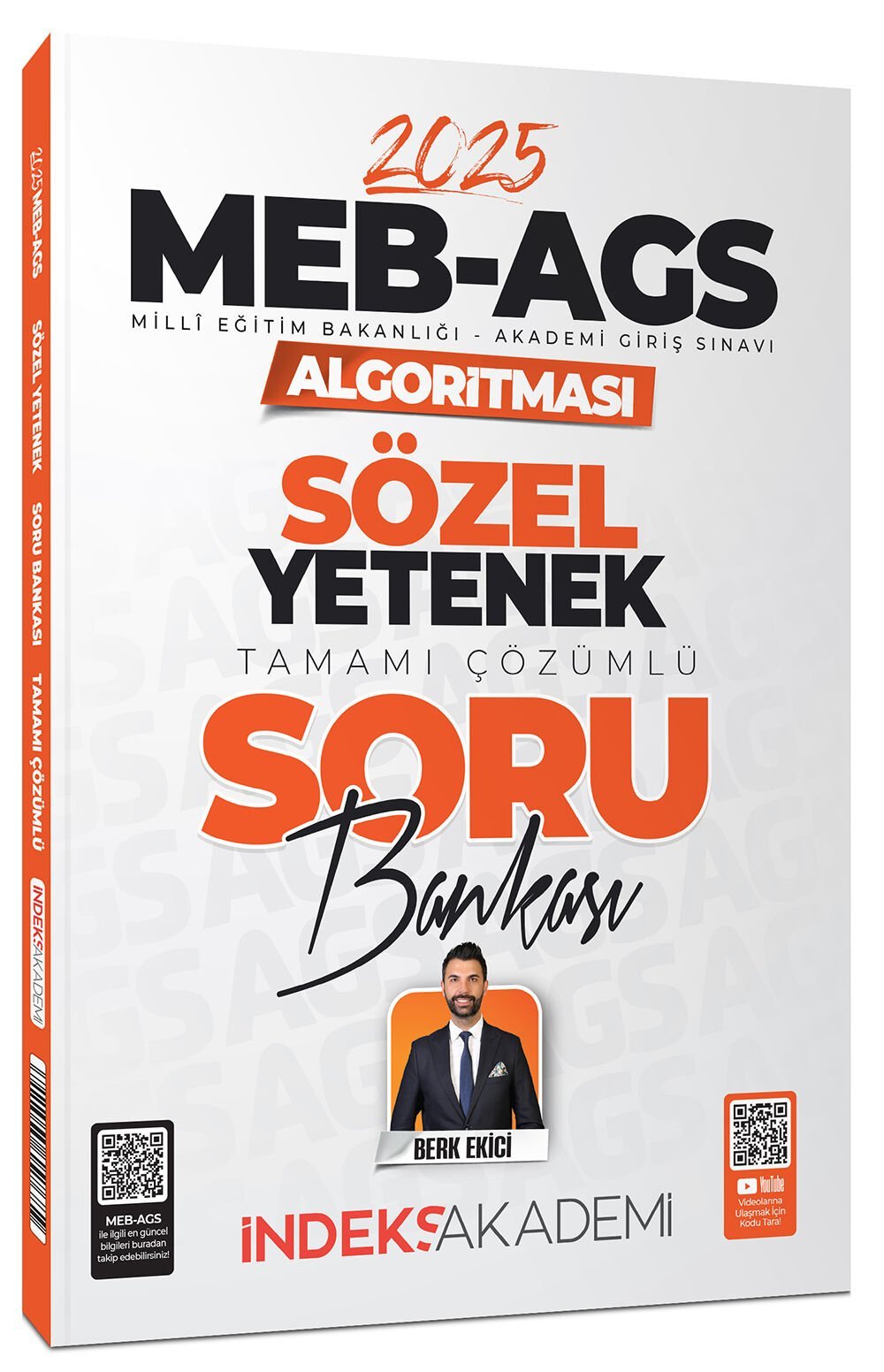 İndeks Akademi 2025 MEB-AGS Algoritması Sözel Yetenek Soru Bankası Çözümlü - Berk Ekici İndeks Akademi Yayıncılık