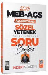 İndeks Akademi 2025 MEB-AGS Algoritması Sözel Yetenek Soru Bankası Çözümlü - Berk Ekici İndeks Akademi Yayıncılık