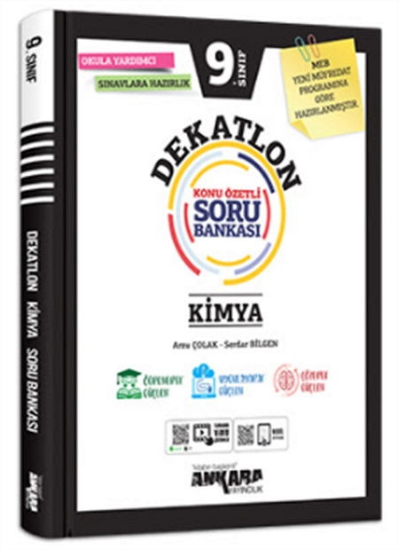 Ankara Yayıncılık 9. Sınıf Kimya Dekatlon Konu Özetli Soru Bankası Ankara Yayıncılık
