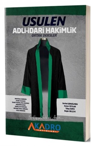 A Kadro USULEN Adli-İdari Yargı Hakimlik Ortak Dersler A Kadro Yayınları