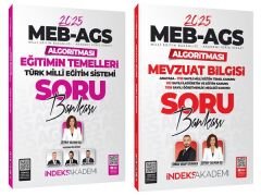 İndeks Akademi 2025 MEB-AGS Algoritması Eğitimin Temelleri + Mevzuat Bilgisi Soru Bankası 2 li Set - Zeynep Salman İçli, Emrah Vahap Özkaraca İndeks Akademi Yayıncılık